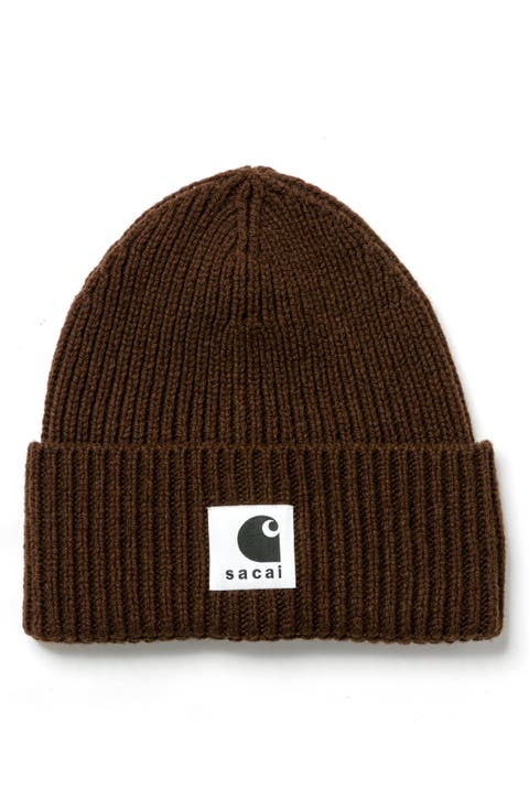 Carhartt WIP Rib Wool 
Nylon Logo Beanie