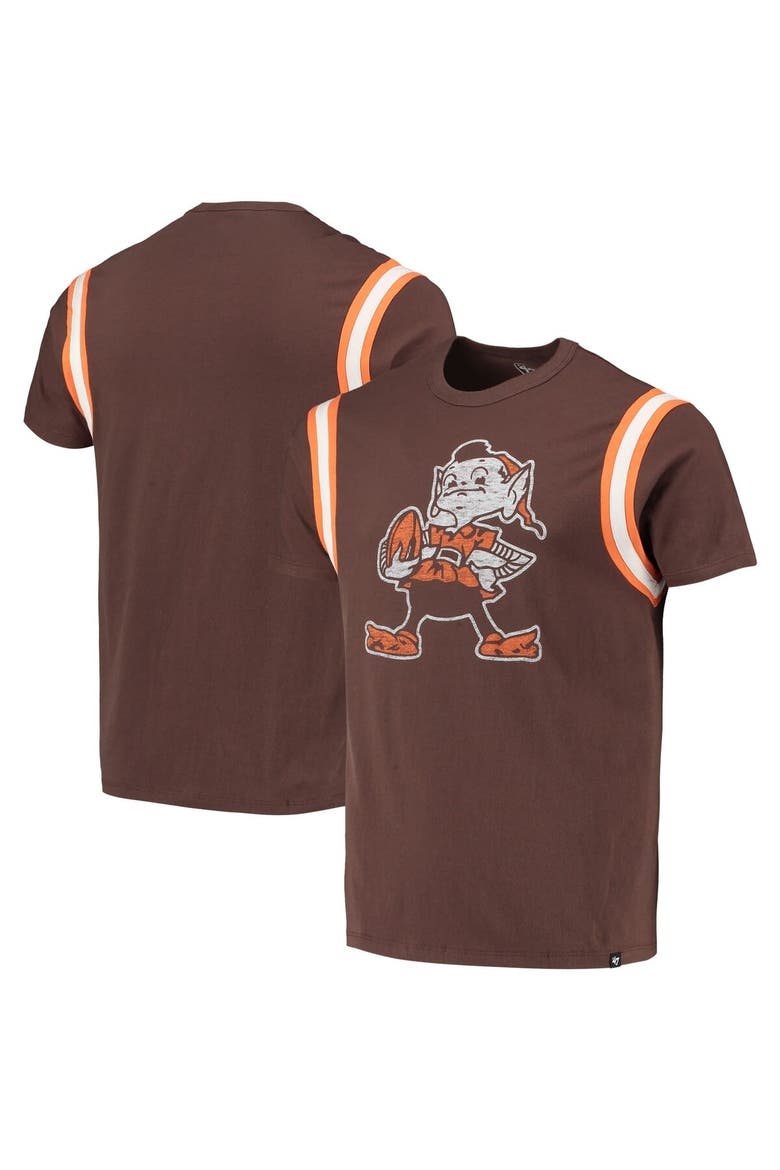 Men's '47 Brown Cleveland Browns Premier Point T-Shirt, Alternate, color, Brown