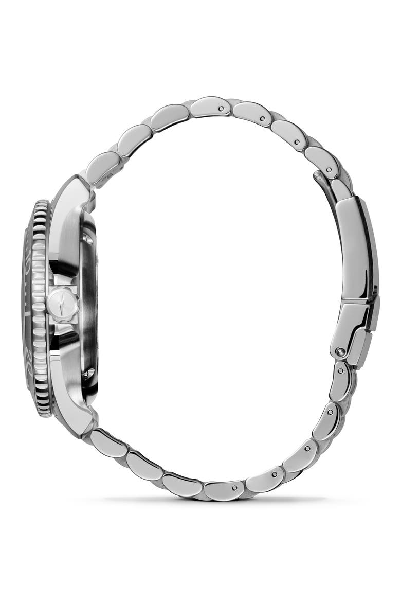 The Monster Automatic Bracelet Watch, 43mm, Alternate, color, SILVER/GREEN/BLACK