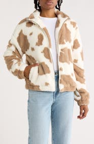 Thread & Supply Printed Faux Shearling Jacket