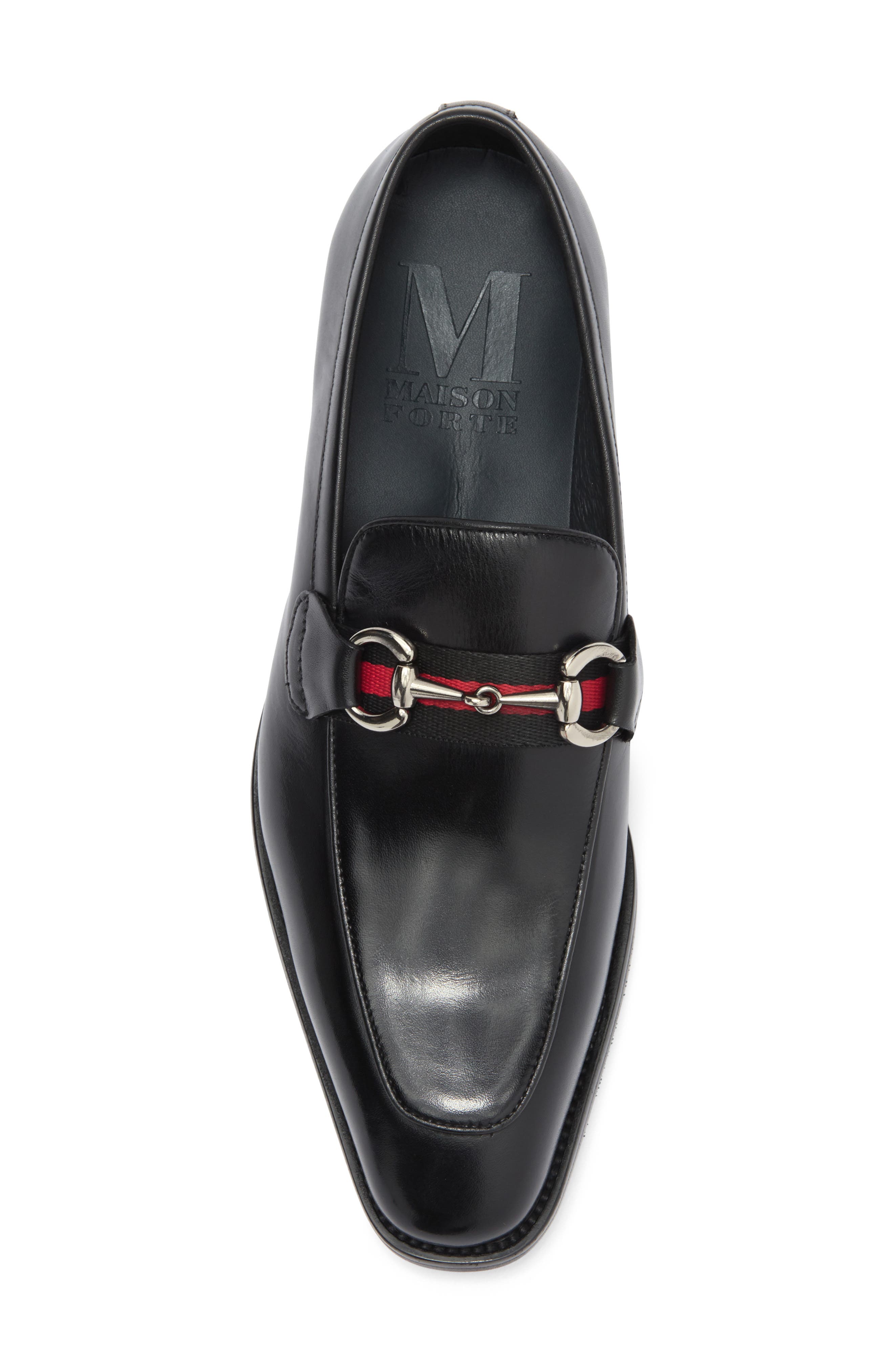 Maison Forte Vienna Bit Loafer, Alternate, color, Black