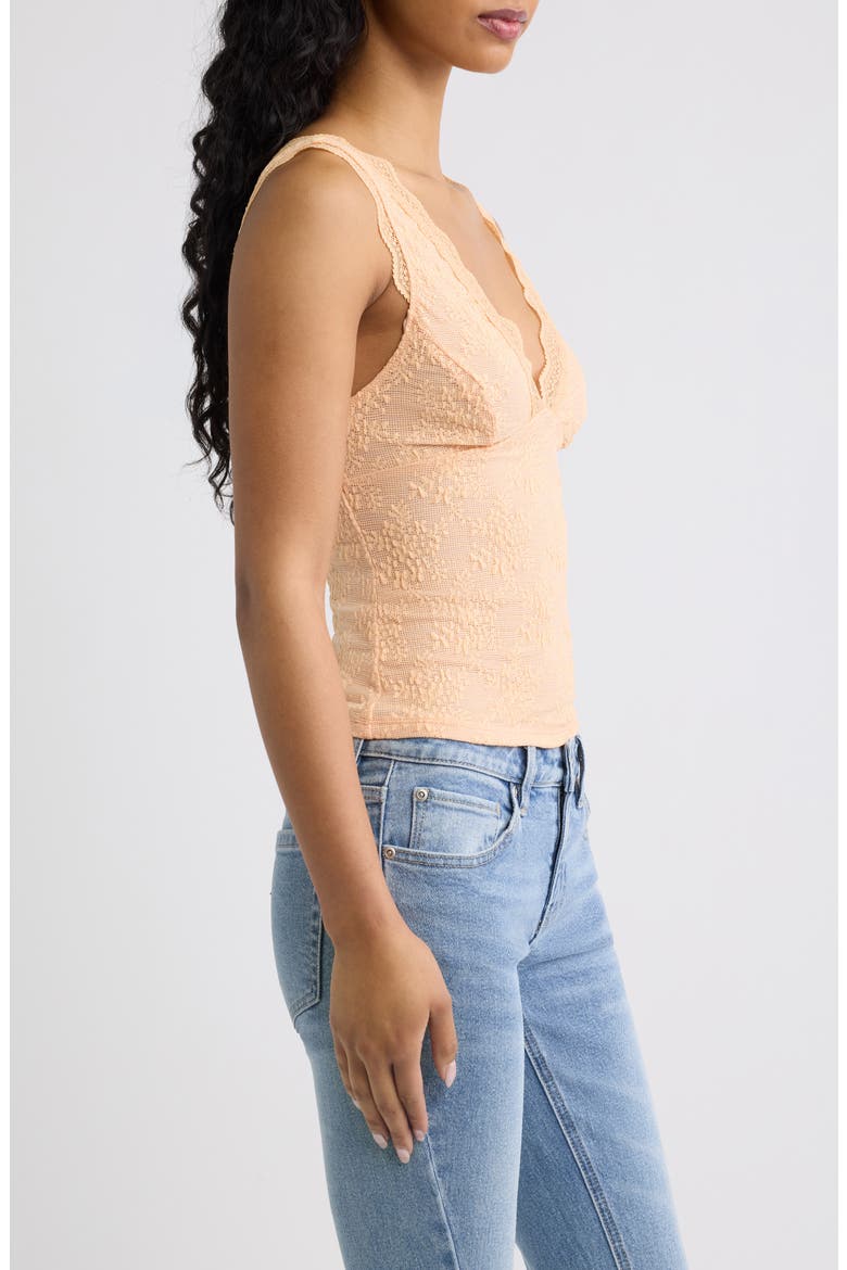 Loved You First Lace Tank, Alternate, color, PEACHY KEEN
