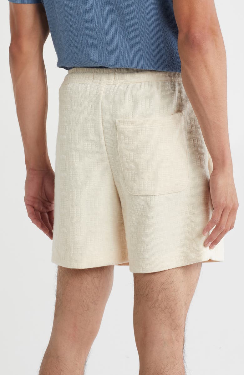 DENIM AND FLOWER Woven Pull-On Shorts, Alternate, color, Cream