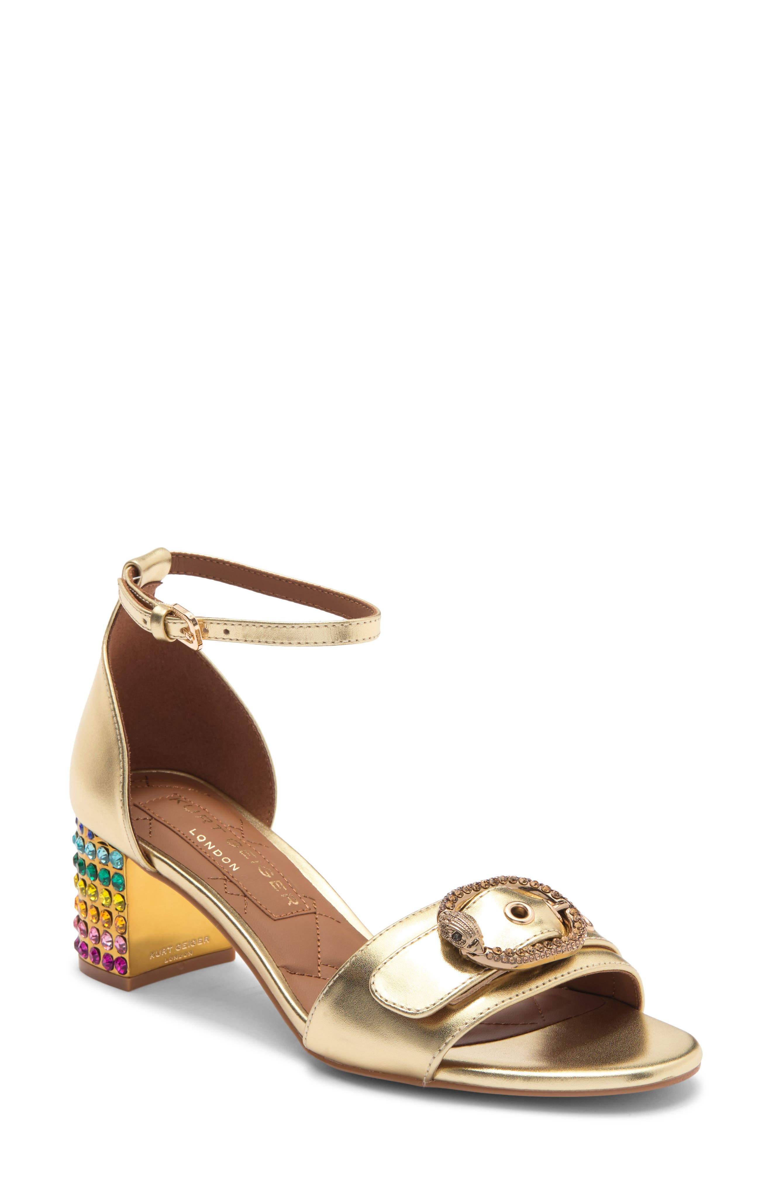 Kurt Geiger London Mayfair Eagle Block Heel Sandal