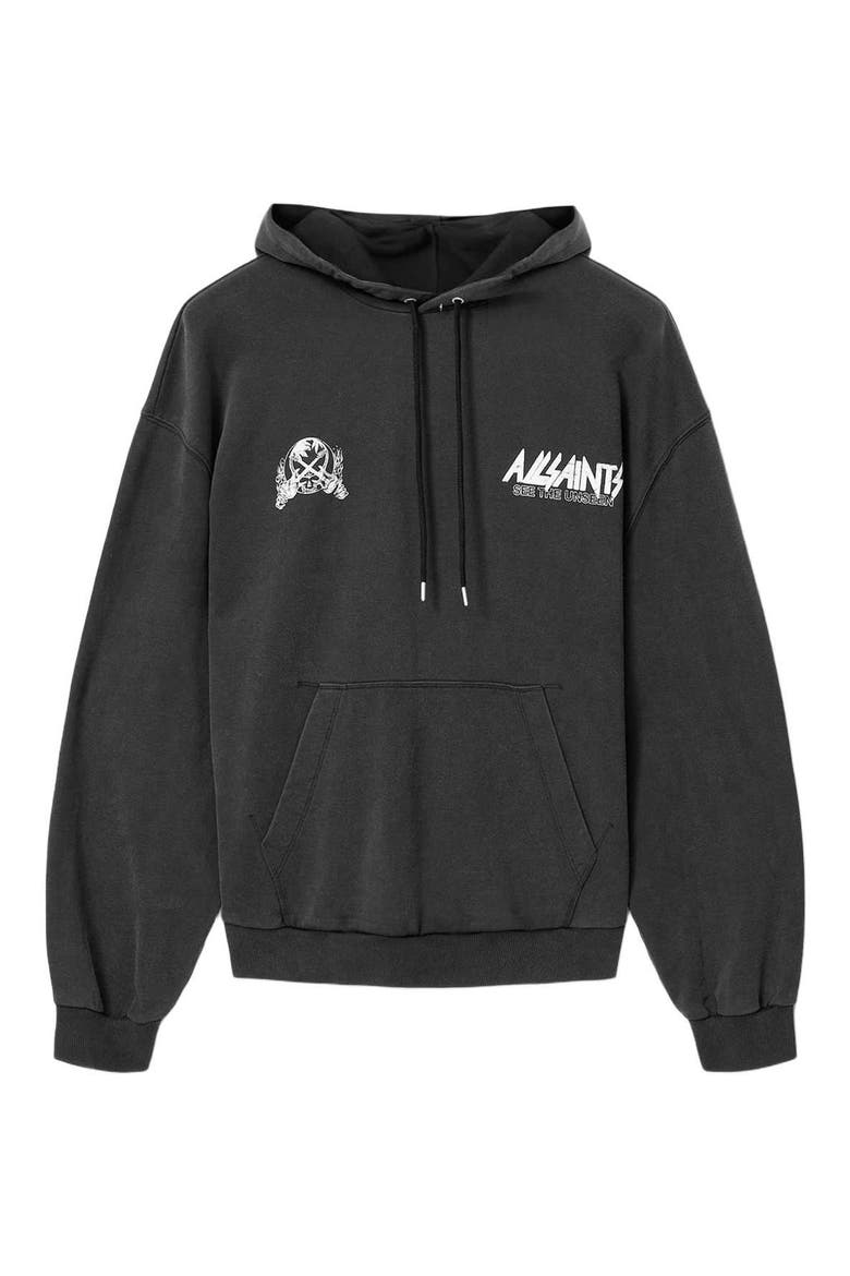 Chromium Graphic Hoodie, Alternate, color, WASHED BLACK