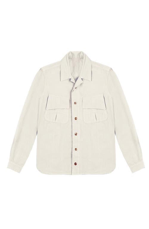 Fortela Meckongt Cotton Overshirt In White