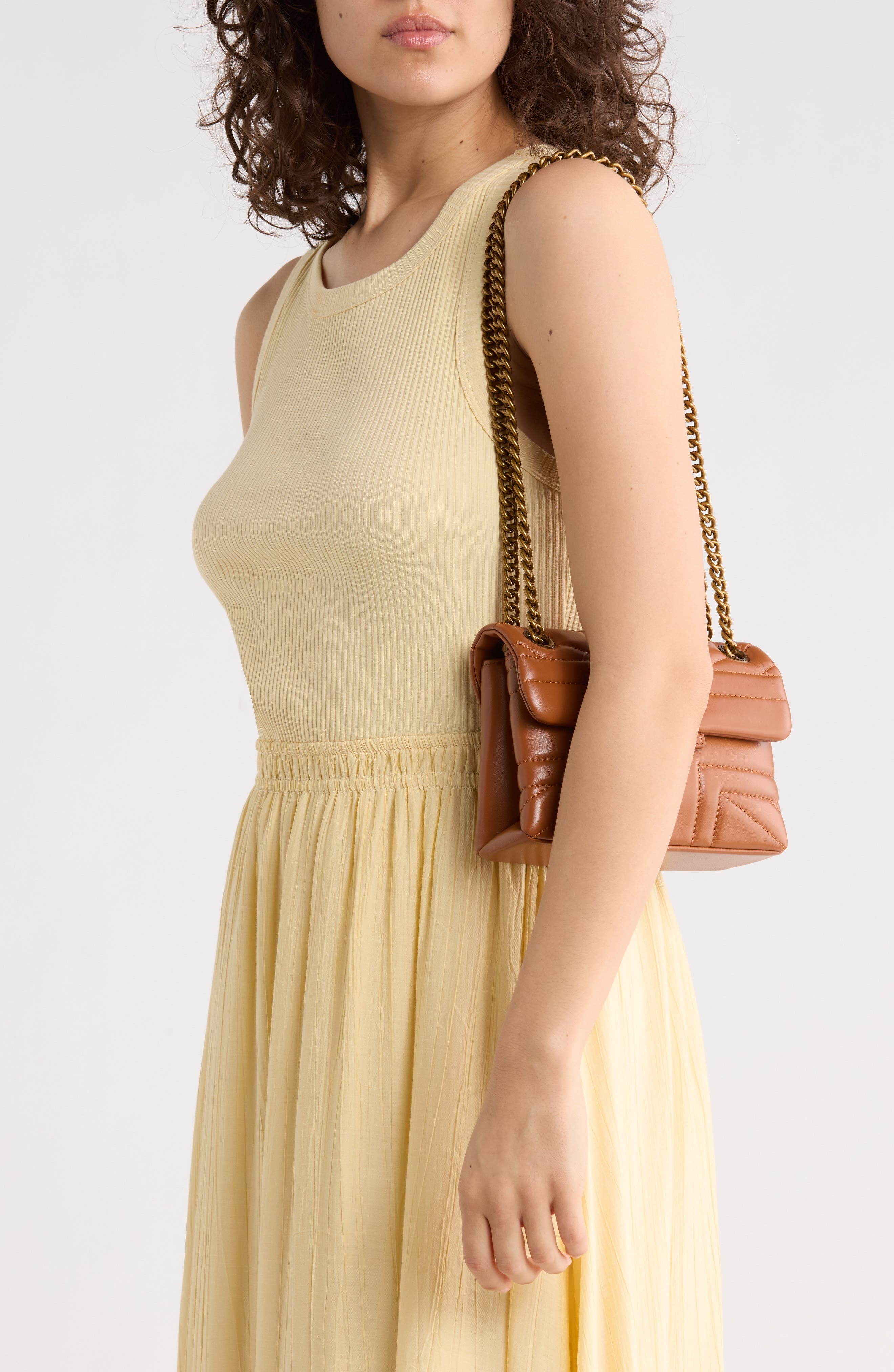 Kurt Geiger London Mini Union Jack Crossbody Bag, Alternate, color, Light/ Pastel Brown