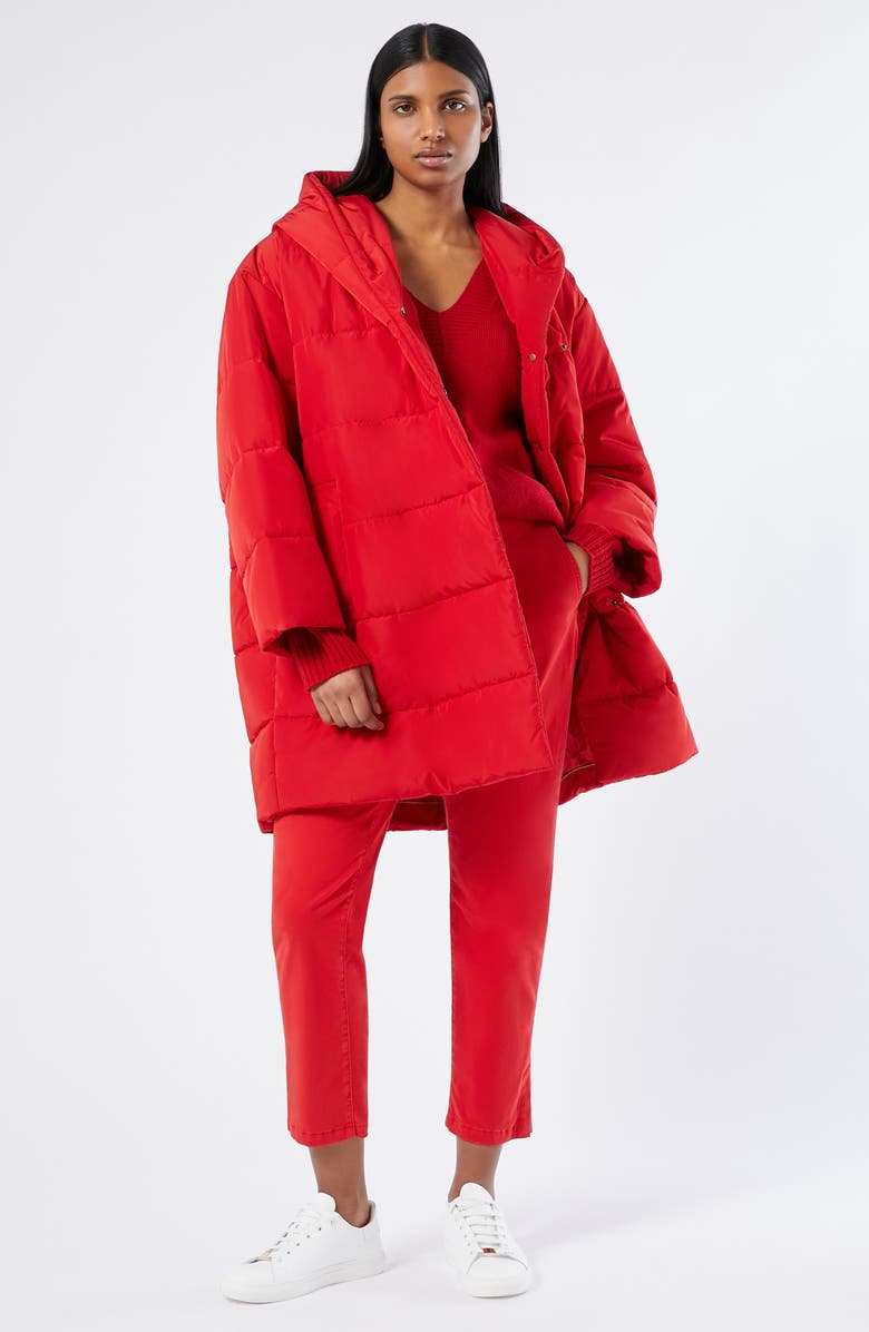 Marina Rinaldi Sierra Wool Blend Sweater, Alternate, color, Red