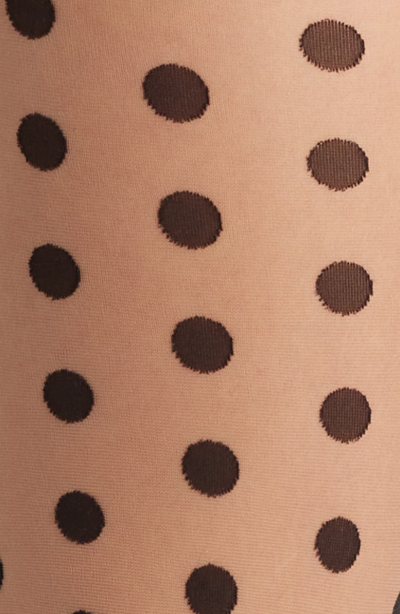 Wolford 'Bonny Dots' Patterned Sheer Tights, Alternate, color, 