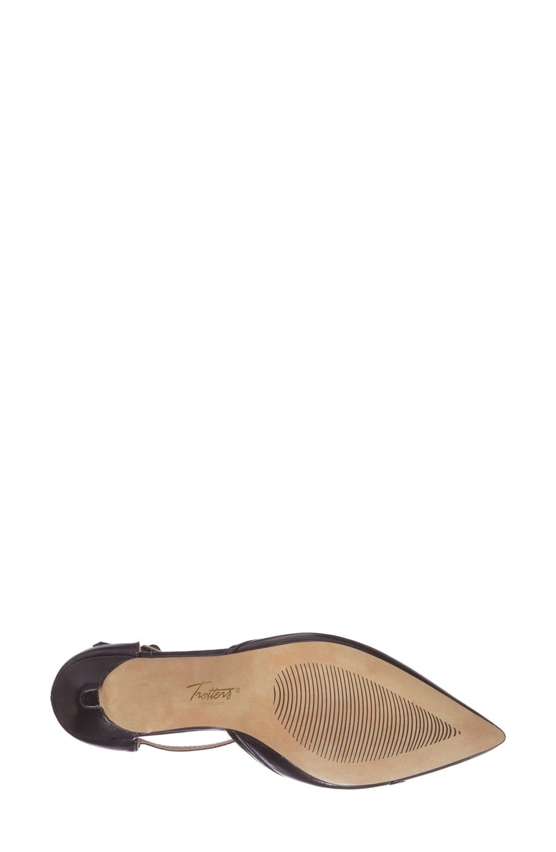 'Amelia' T-Strap Pump, Alternate, color, BLACK/ PATENT