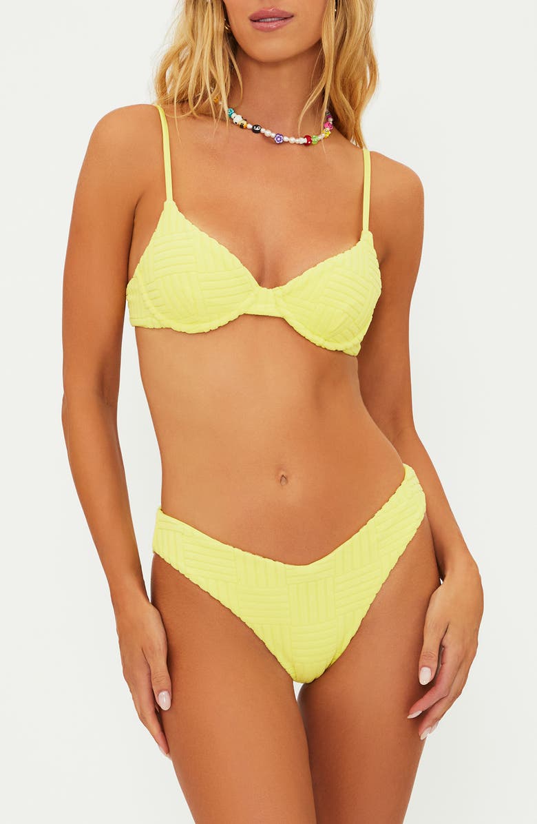 Beach Riot Camilla Underwire Bikini Top, Alternate, color, Citrine Cr