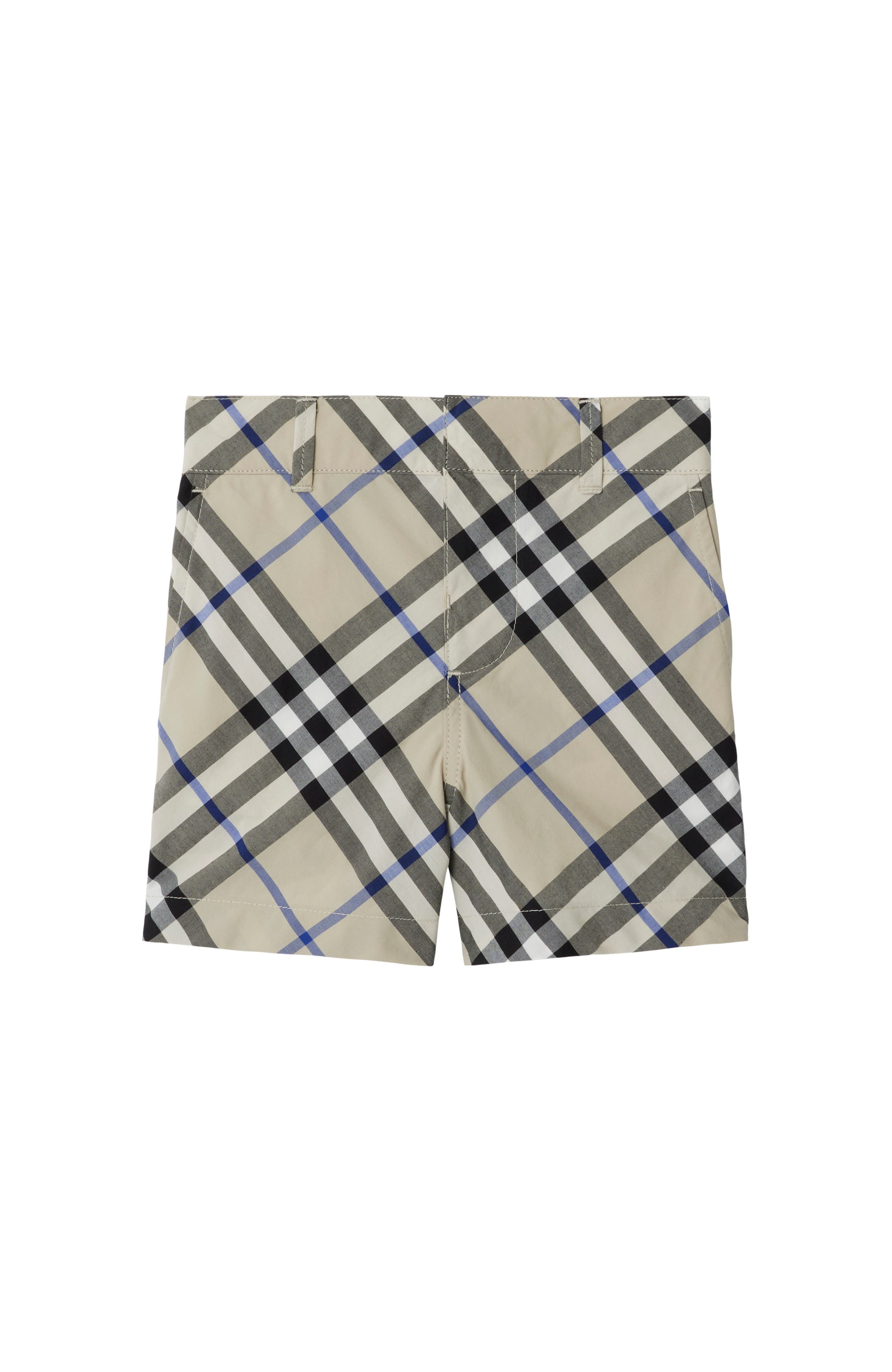 burberry plaid shorts for men