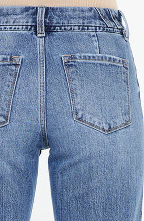 Kancan Melody High Rise True Straight Jeans In Blue