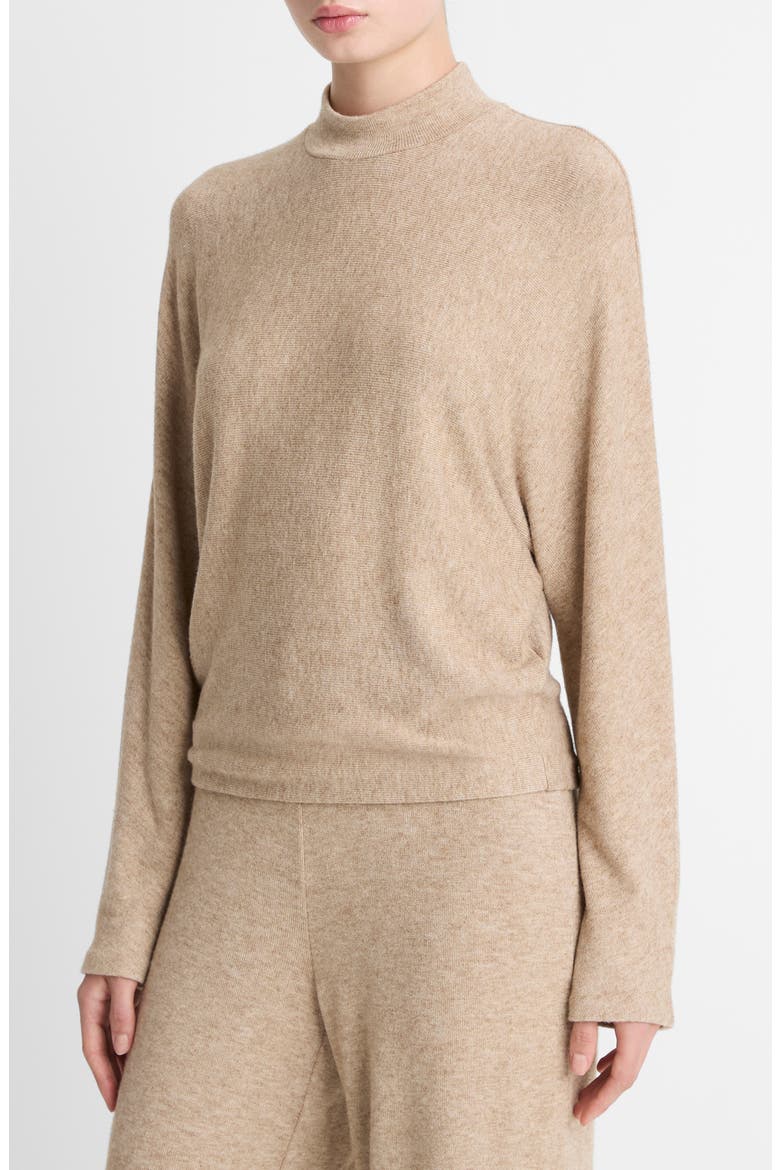 Mock Neck Sweater, Alternate, color, H BRUNA