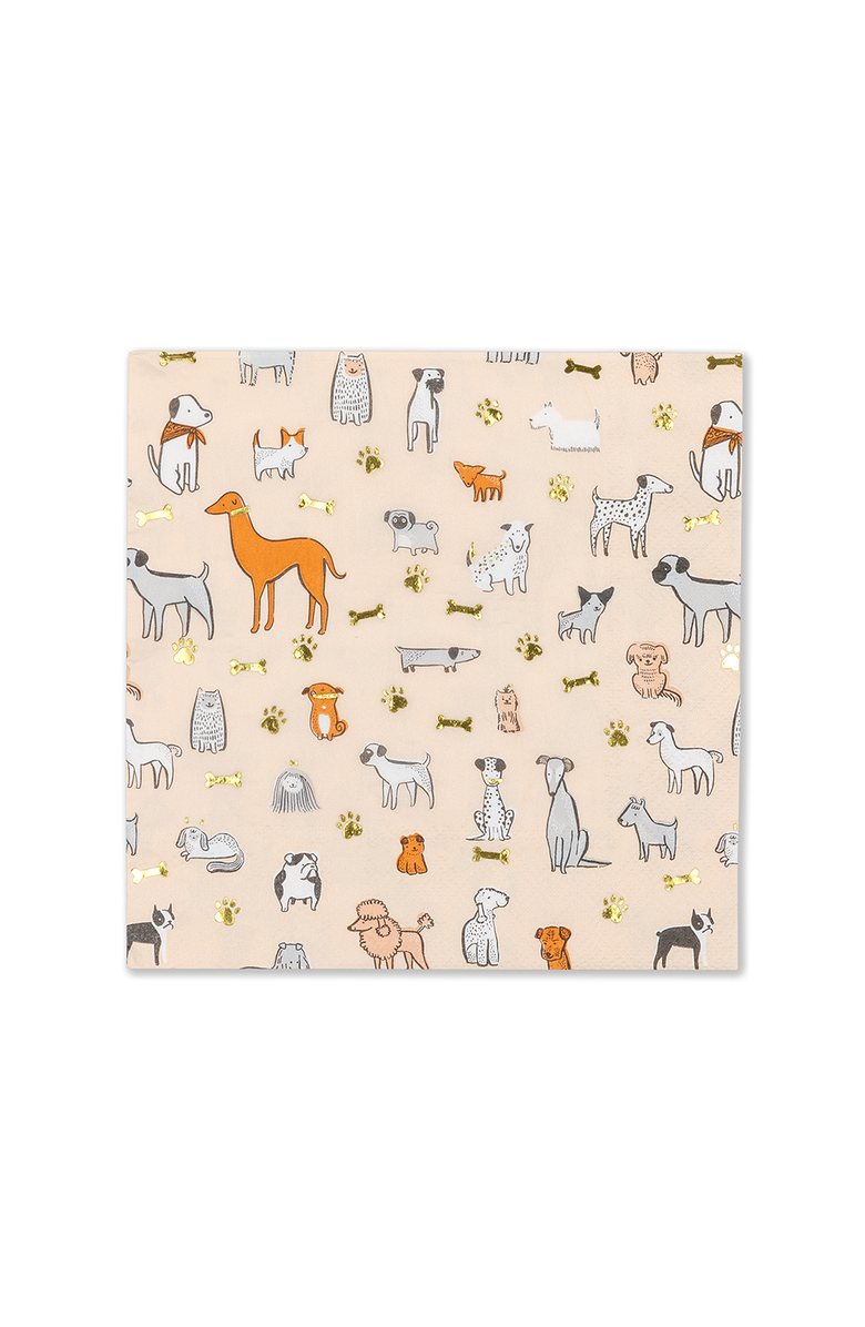 Daydream Society Bow Wow Puppy Pawty Large Napkins, Main, color, Assorted Pre-Pack