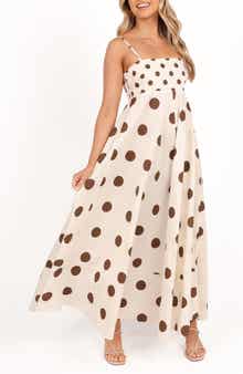 Petal & Pup Deenie Mixed Polka Dot Cotton Maxi Dress