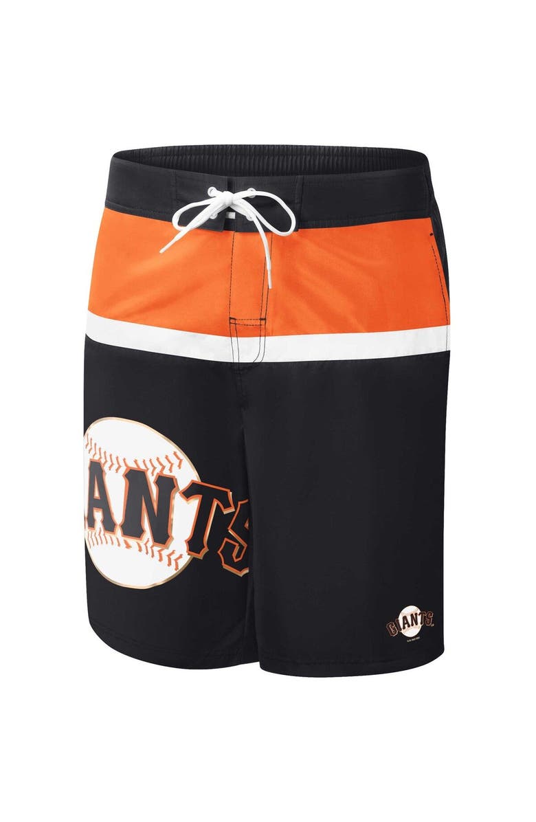 G-III SPORTS BY CARL BANKS Men's G-III Sports by Carl Banks Black San Francisco Giants Sea Wind Swim Shorts, Alternate, color, Black