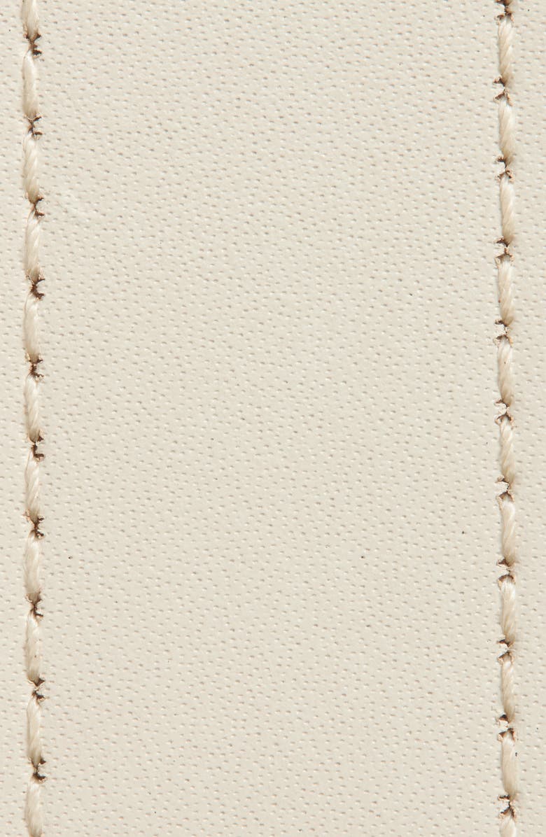 Nordstrom Molten Buckle Leather Belt, Alternate, color, Ivory Tofu