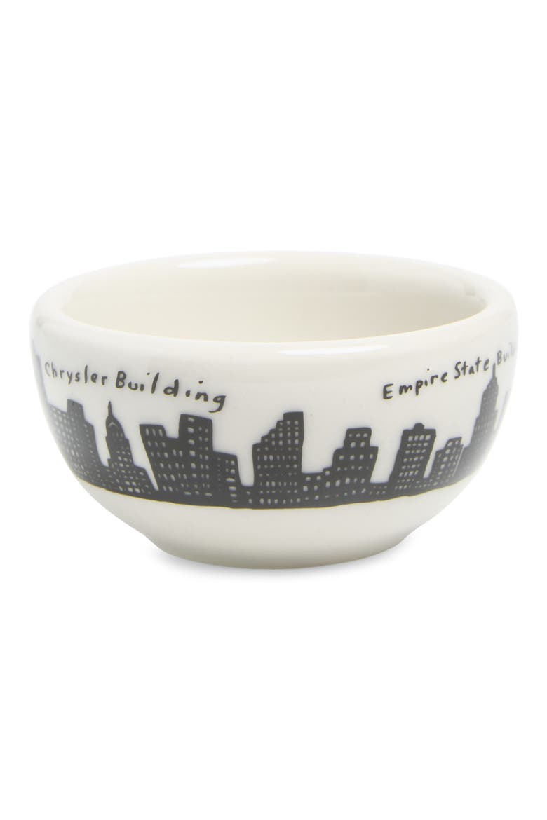 Skyline Nut Bowl, Main, color, WHITE/ BLACK