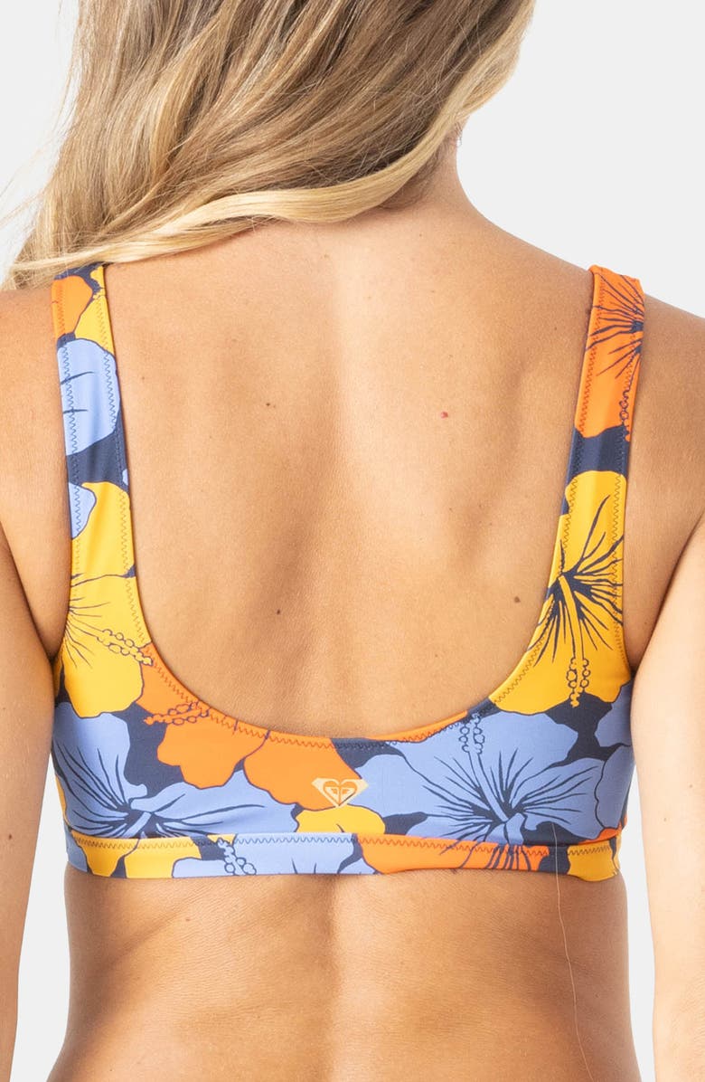 Roxy Surf Sport Reversible Bikini Top, Alternate, color, Navy Combo