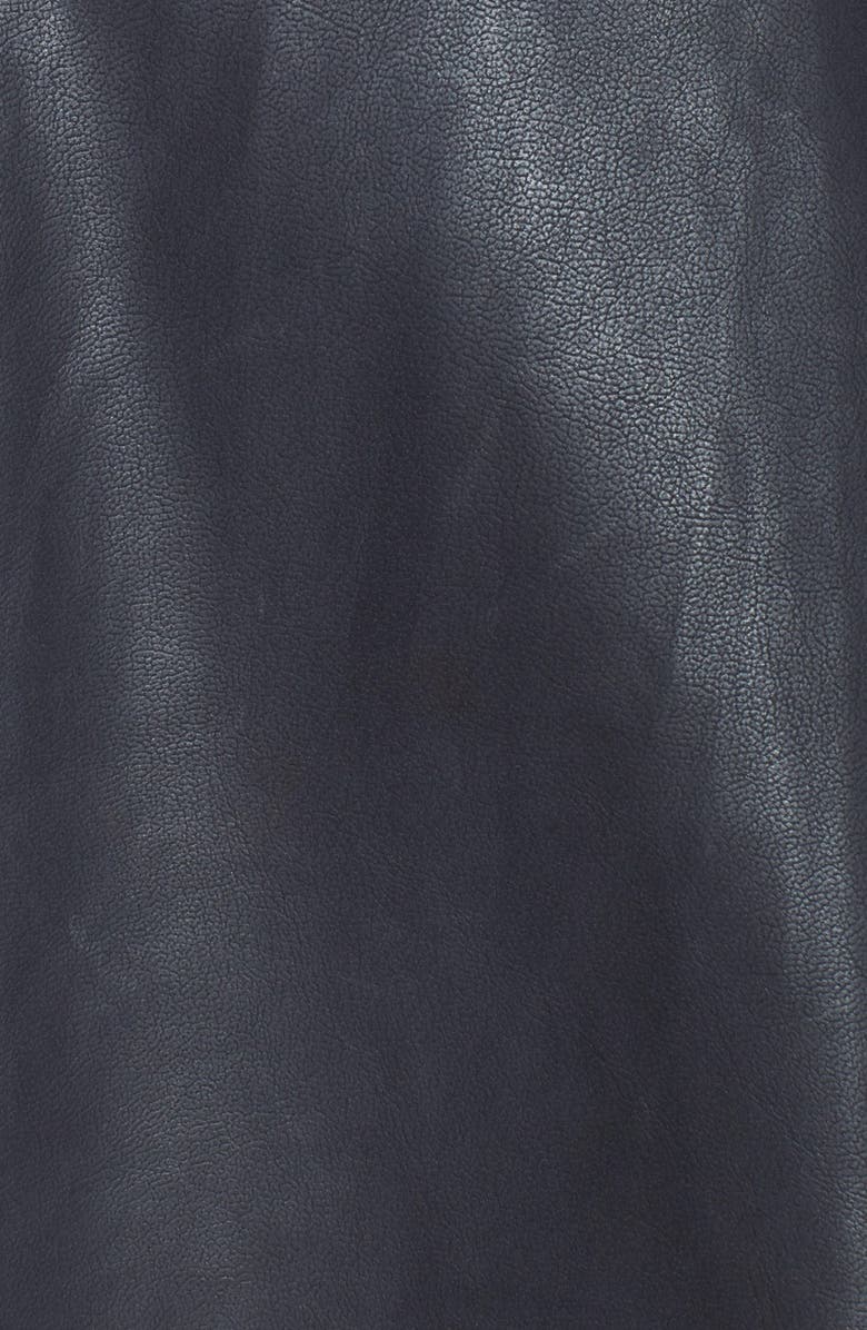 Lily White Faux Leather Skater Skirt, Alternate, color, 