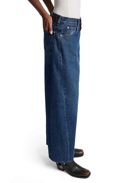 7 For All Mankind Twisted Bonnie Barrel-leg Jeans In Blue