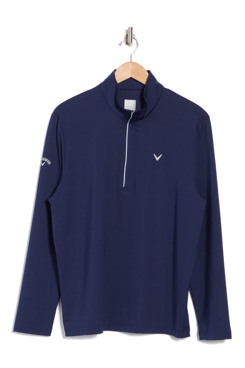 Quarter Zip Pullover, Alternate, color, PEACOAT