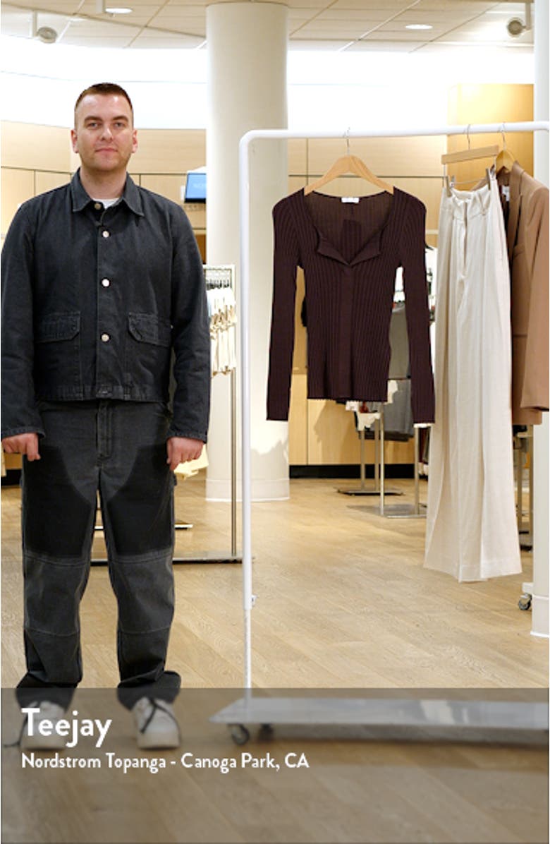 Monica Rib Split Neck Top, sales video thumbnail