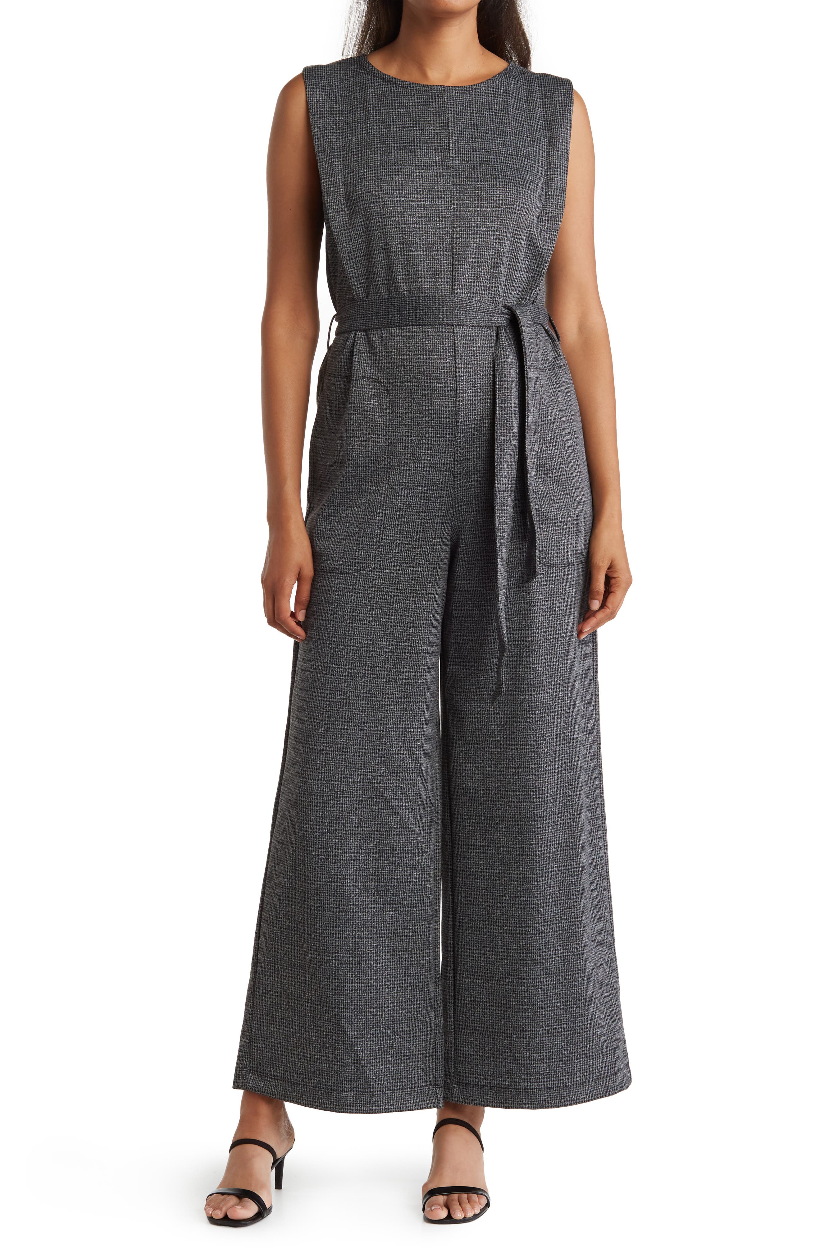 MAX STUDIO Sleeveless Tie Front Jumpsuit