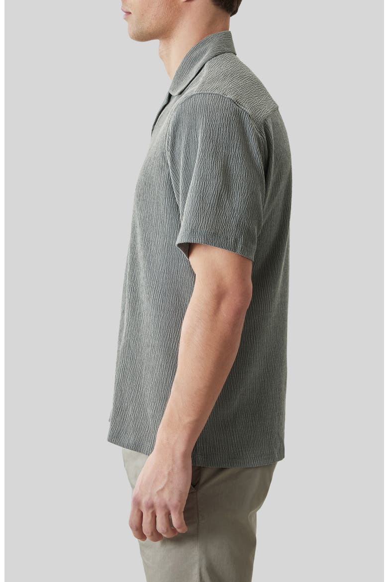Kaezor Crepe Camp Shirt, Alternate, color, OLIVE DUST