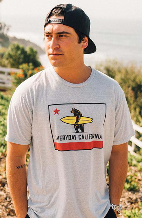 Everyday California El Classico Tee In Silver Snow