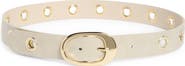 Linea Pelle Grommet Oval Buckle Belt