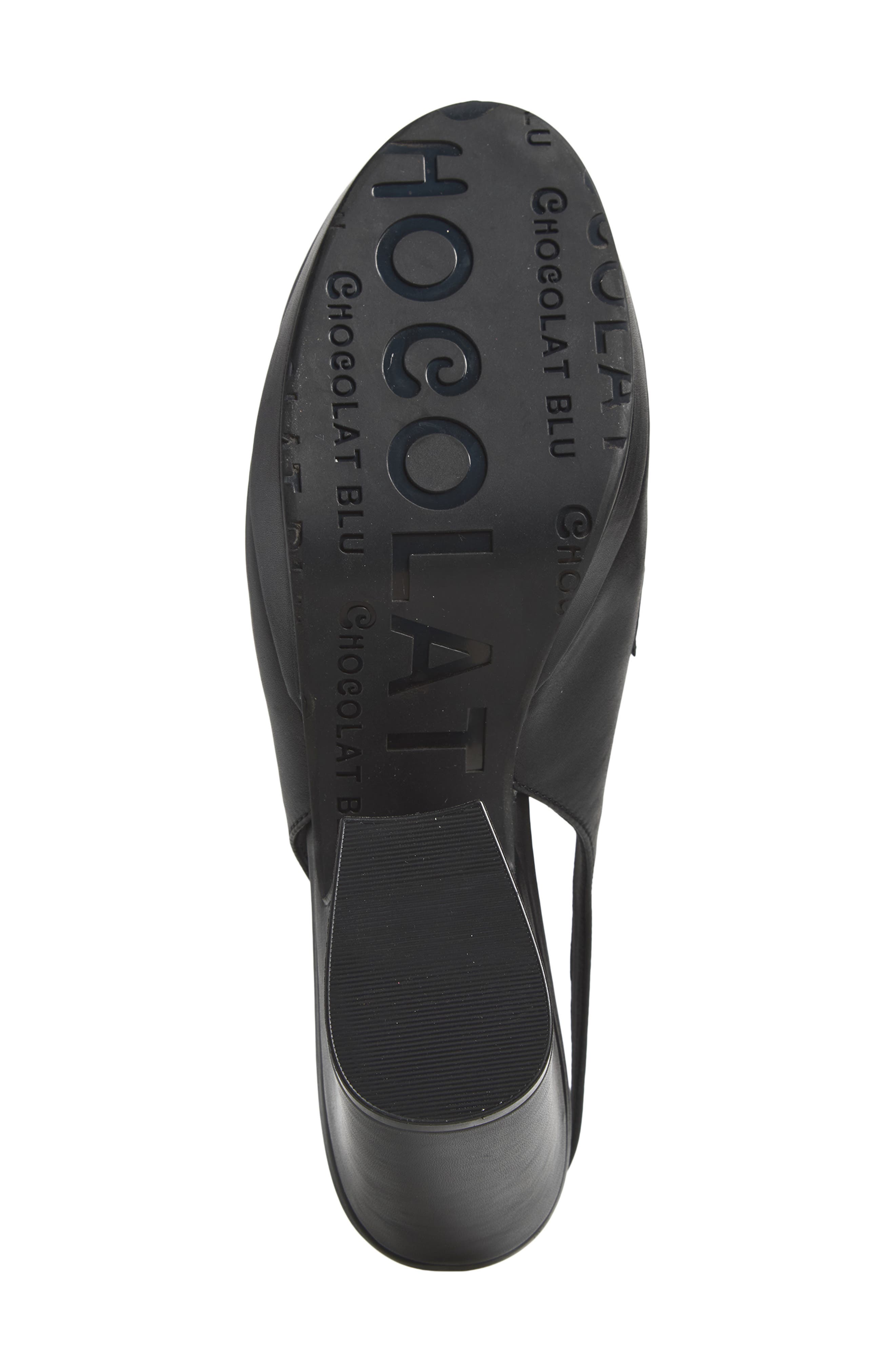 Indee Leather Slingback Pump, Alternate, color, BLACK LEATHER