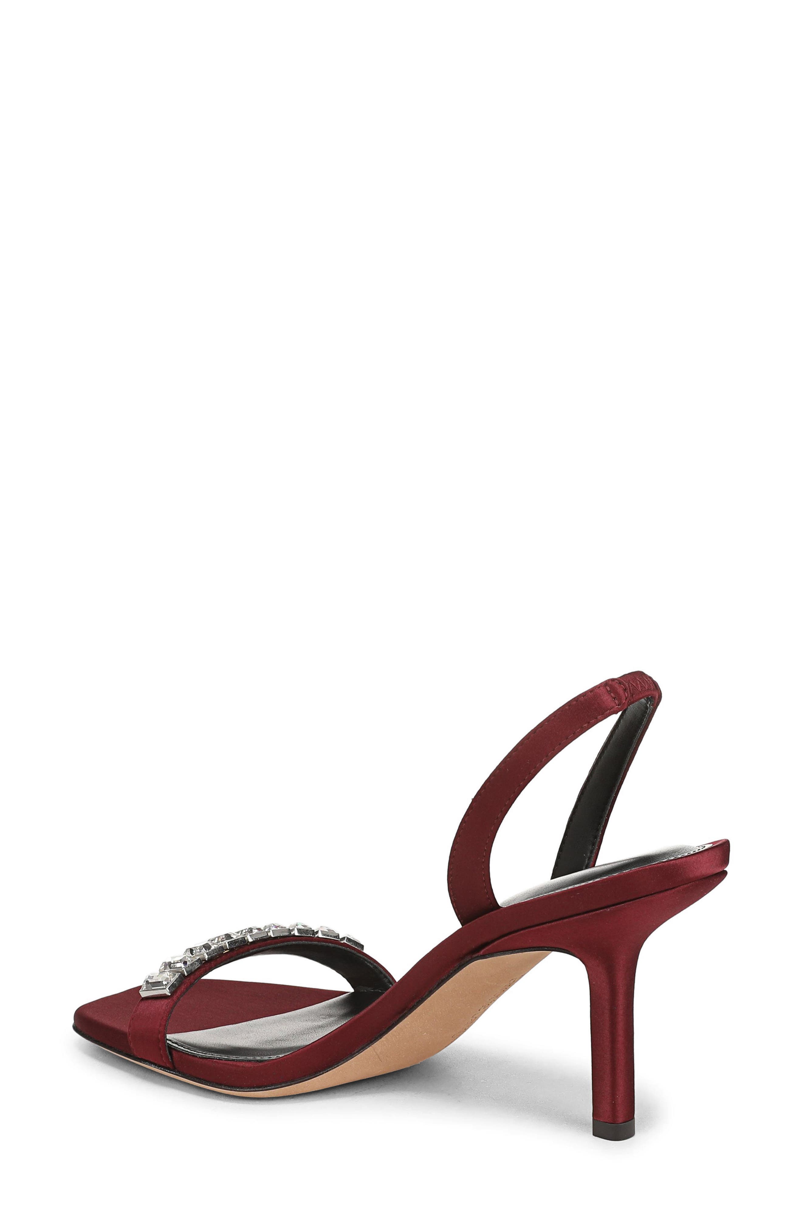 Selena Slingback Sandal, Alternate, color, BORDEAUX/ CLEAR