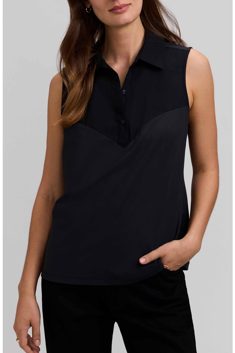Chelsea Layered Sleeveless Tank, Main, color, BLACK