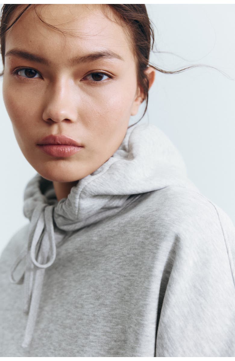 H&M Hoodie, Alternate, color, Light Gray Melange