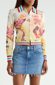 MOTHER The Slim Raquette Cardigan
