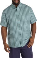 Harbor Bay by DXL Big & Tall Easy-Care Medium Plaid Sport Shirt V4