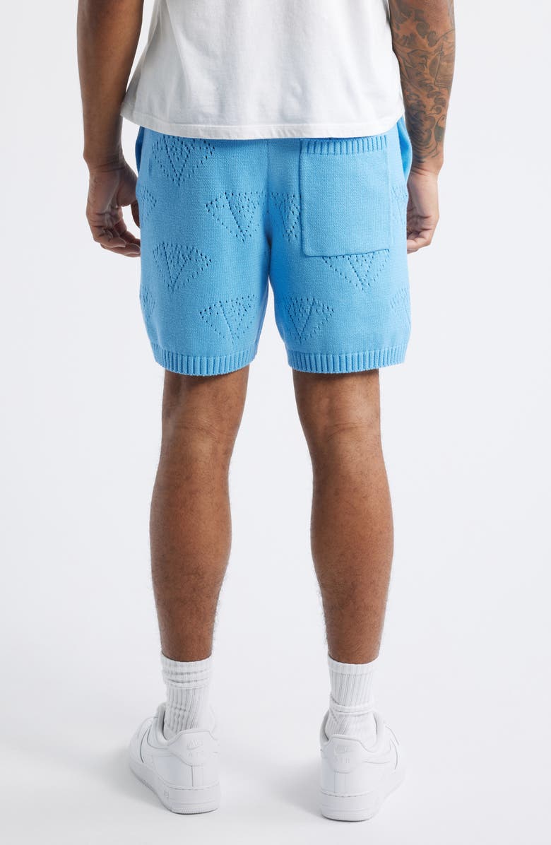 Billionaire Boys Club BB Cubic Cotton Pointelle Knit Drawstring Shorts, Alternate, color, 