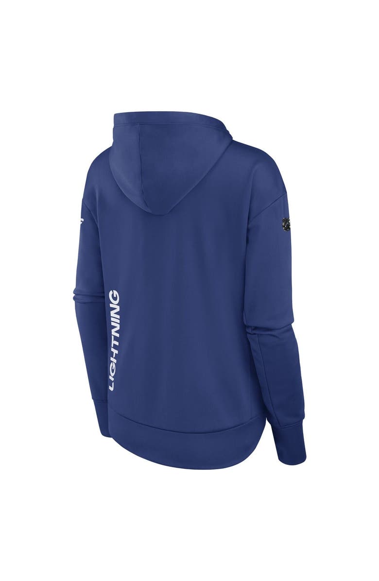 FANATICS Women's Fanatics Blue Tampa Bay Lightning Authentic Pro Scuba Neck Full-Zip Hoodie, Alternate, color, 