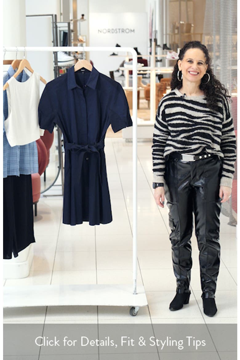 Belted Linen Blend Shirtdress video