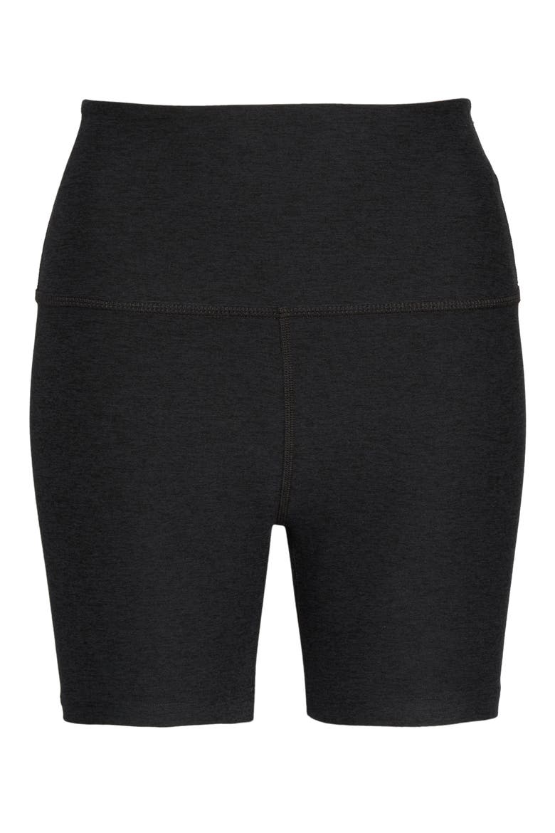 Keep Pace Space Dye Bike Shorts, Alternate, color, DARKEST NIGHT