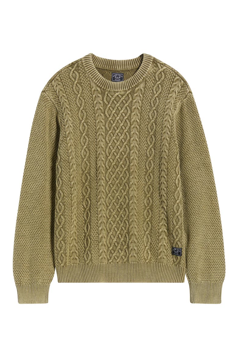 Big Sur Mixed Stitch Sweater, Alternate, color, MOSS