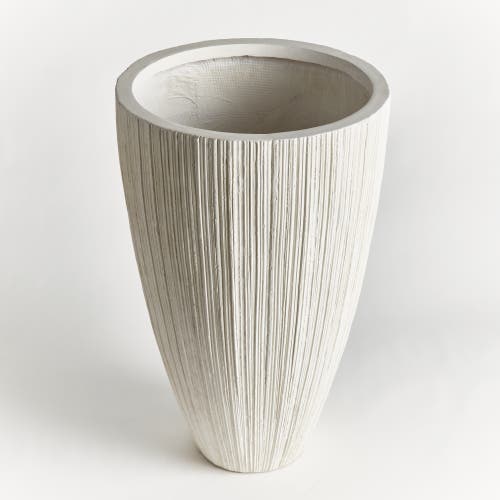 Napa Home & Garden Fibreclay Avalon Tapered Tall Pot In Neutral