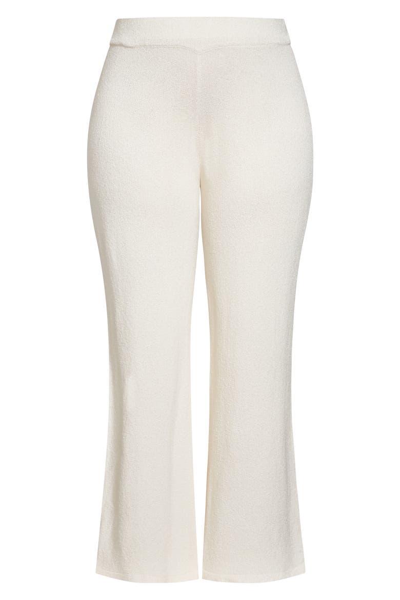 Kinsley High Waist Wide Leg Knit Pants, Alternate, color, IVORY