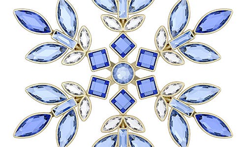Swarovski Gema Crystal Snowflake Holiday Ornament In Blue