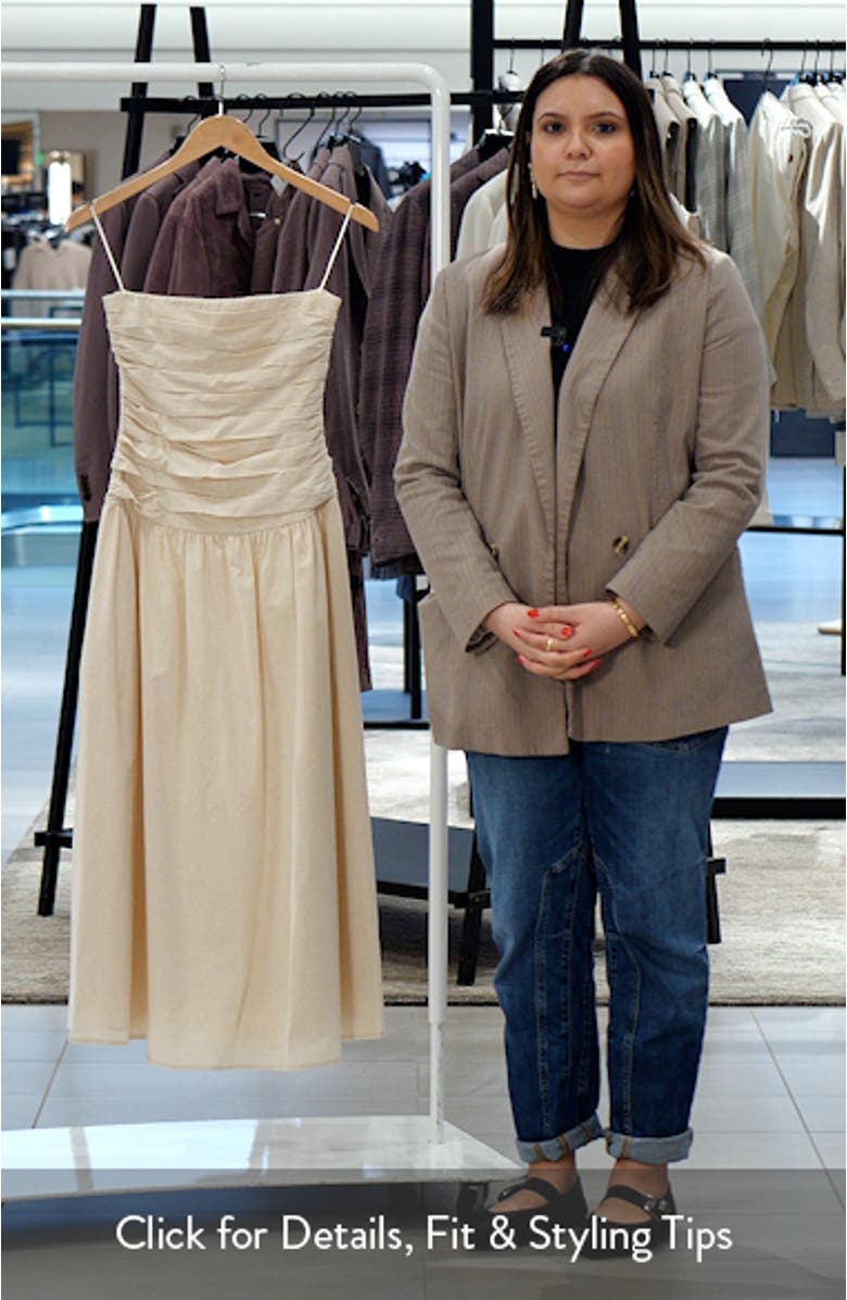 Pleated Strapless Maxi Dress, sales video thumbnail