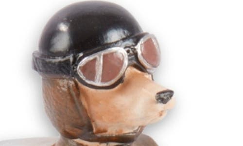Bey-berk Race Car Dog Decoration In Red Multi