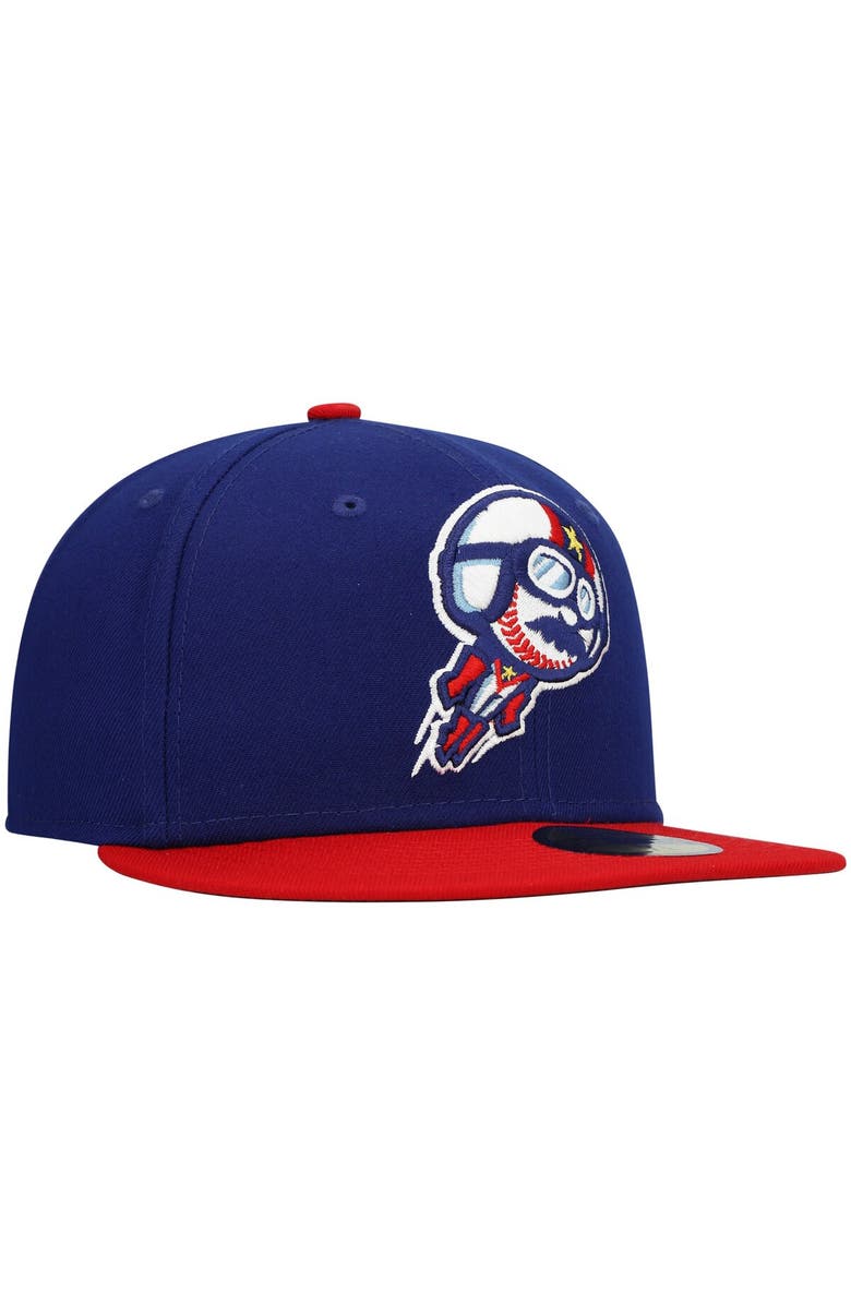 New Era Men's New Era Royal Kannapolis Cannon Ballers Authentic Collection Road 59FIFTY Fitted Hat, Alternate, color,