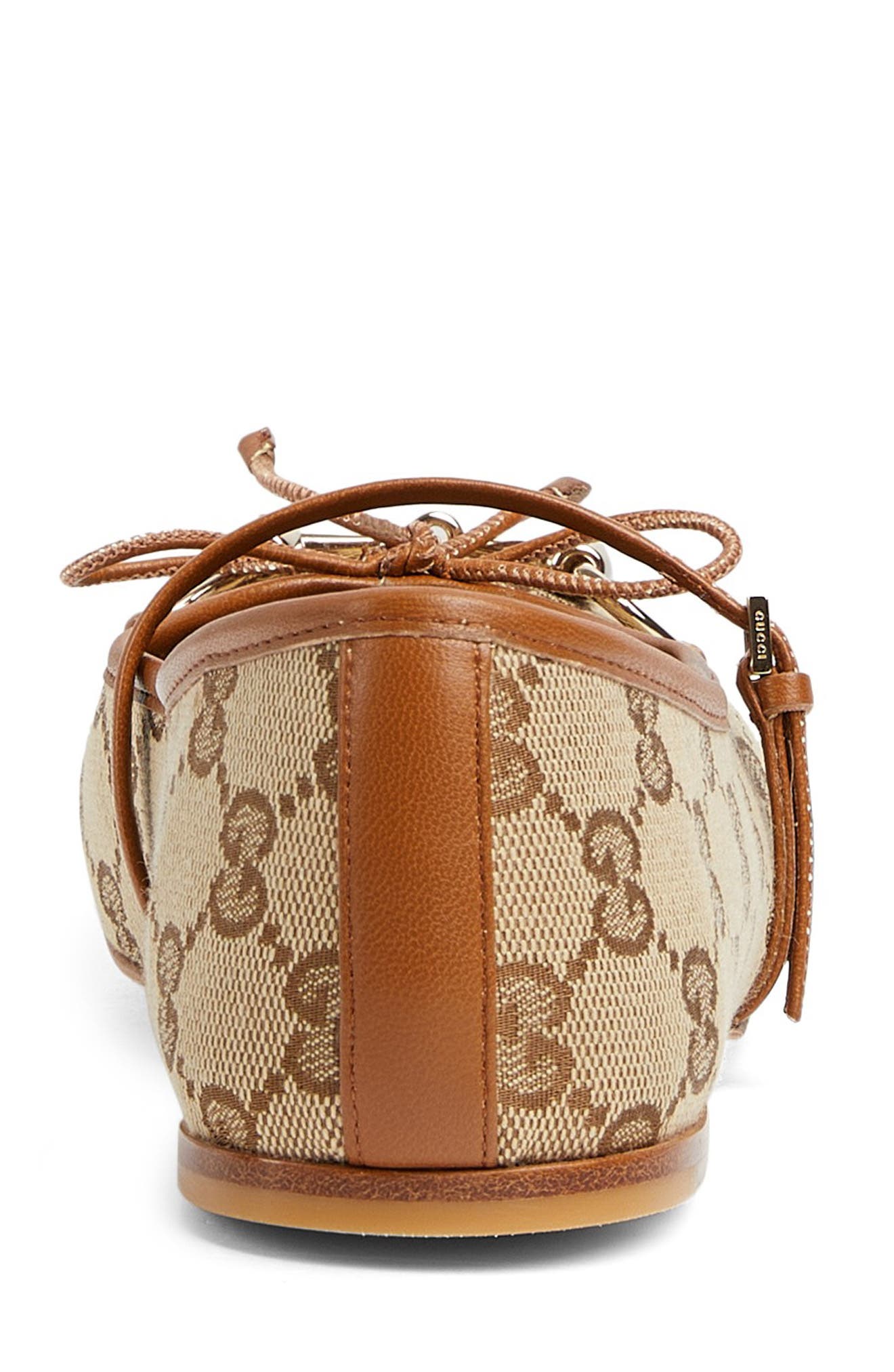 Gucci Horsebit Ballet Flat, Alternate, color, Beige